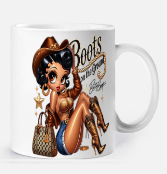 Mug "Boots on the Ground" – L'Icône Glamour en Mode Western