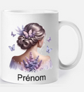Mug "Élégance Papillon et Lavande" - Un cadeau unique et raffiné