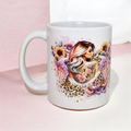 Mug Design Unique – Style Bohème Chic & Rock 🐆🌸